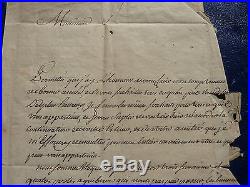TRES RARE 1750 Correspondance de la Compagnie des Indes + Cachet cire