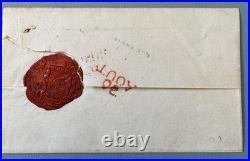 TRES RARE / Principauté de LUQUES s/ Lettre pour PISE / Cachet de Cire SUP