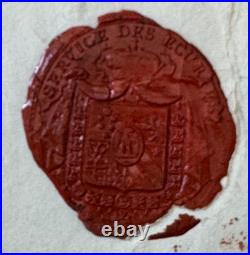 TRES RARE / Principauté de LUQUES s/ Lettre pour PISE / Cachet de Cire SUP