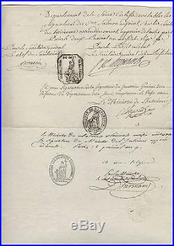 Talleyrand & Chaptal / Document Signé (1801) / Négociant Commerce Diamants