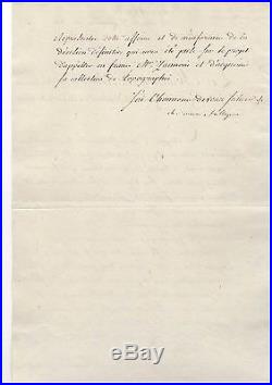 Talleyrand / Lettre Signée (1804) / Royaume De Naples / Geographe Zannoni