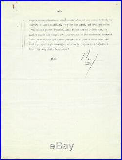 Tapuscrit signé corrections autographes Abwehr et Gestapo le Colonel RÉMY