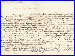 Tascher de La Pagerie belle lettre autographe signée L. Napoléon Bonaparte 1853