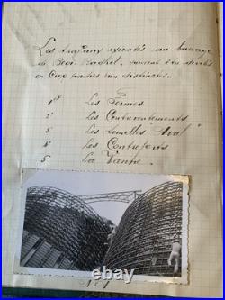 Temoignage manuscrit sur la technique de construction du barrage de Beni Bahdel