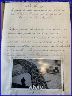 Temoignage manuscrit sur la technique de construction du barrage de Beni Bahdel