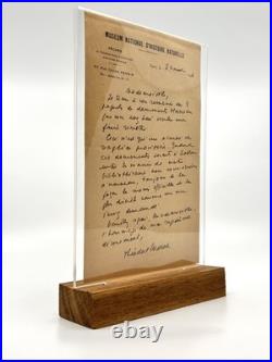 Théodore MONOD Lettre autographe signée Museum d'Histoire Naturelle Dakar 1946
