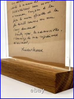 Théodore MONOD Lettre autographe signée Museum d'Histoire Naturelle Dakar 1946
