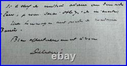 Théophile Delcassé (1852-1923) Lettre autographe signée à Camille Barrère, 1916