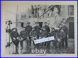 Toulon 1912 Croiseur cuirassé Edgar QUINET armée navale 36p / photos / rare