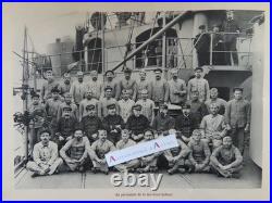 Toulon 1912 Croiseur cuirassé Edgar QUINET armée navale 36p / photos / rare