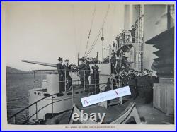 Toulon 1912 Croiseur cuirassé Edgar QUINET armée navale 36p / photos / rare
