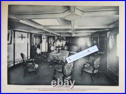 Toulon 1912 Croiseur cuirassé Edgar QUINET armée navale 36p / photos / rare