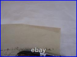 Tres Rare 1757 Lot 2 Parchemins Dont 1 Signé Louis XV Brevet De Cornette