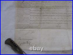 Tres Rare 1757 Lot 2 Parchemins Dont 1 Signé Louis XV Brevet De Cornette
