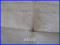 Tres Rare 1757 Lot 2 Parchemins Dont 1 Signé Louis XV Brevet De Cornette