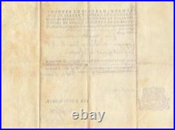 Tres Rare 1757 Lot 2 Parchemins Dont 1 Signé Louis XV Brevet De Cornette