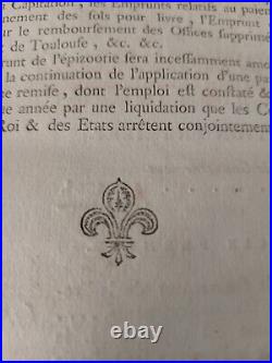 Très Rare 3 Livres Compte Rendu Dépenses Générales Du Languedoc! 1789