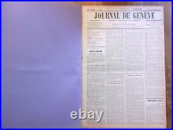 Tres Rare Recueil Du Journal De Geneve / 1ere Guerre Mondiale / 121 Numeros