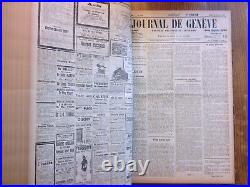 Tres Rare Recueil Du Journal De Geneve / 1ere Guerre Mondiale / 121 Numeros