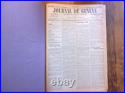 Tres Rare Recueil Du Journal De Geneve / 1ère Guerre Mondiale / 123 Numeros