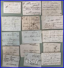 -=-=- Très beau lot de 30 Lettres du XVIIIè siecle A voir! -=-=