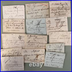 -=-=- Très beau lot de 30 Lettres du XVIIIè siecle A voir! -=-=