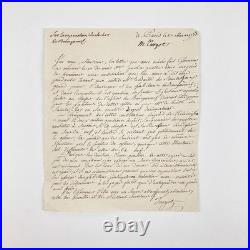 Turgot Rare Lettre Signée Clocher De Bourganeuf. Louis Xvi. Paris. 1773