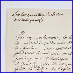 Turgot Rare Lettre Signée Clocher De Bourganeuf. Louis Xvi. Paris. 1773