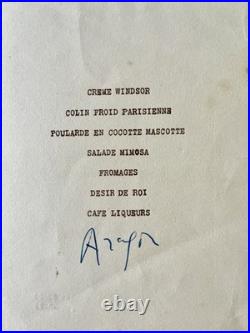 Unique Document Autographe, signé par ÉLUARD, ARAGON, Elsa TRIOLET