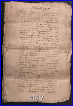 V. 1699 MOSELLE Histoire baronnie de Bassompierre, Boulange, Aumetz, Tressange