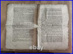 V. 1728 intéressant mémoire sur la charge d'imprimeur à Bordeaux (Gironde)