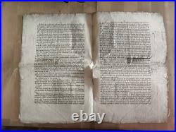 V. 1728 intéressant mémoire sur la charge d'imprimeur à Bordeaux (Gironde)