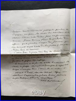 V. 1852 Lettre autographe signée du Maréchal de Saint-Arnaud