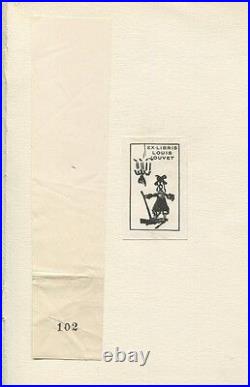 Valéry Lettre À Madame C. 1928 Eo Sur Papier Alfa Ex-libris De Louis Jouvet
