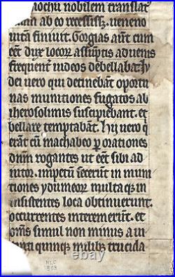 Vers 1270 Manuscrit gothique latin sur parchemin 2 Maccabbées lettrines