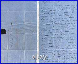 Victor HUGO Lettre autographe signée Théodore de Banville Guernesey