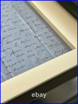 Victor HUGO Lettre autographe signée Théodore de Banville Guernesey