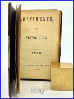 Victor HUGO dédicace ses Chatiments à un jeune visiteur 1869 Autographe