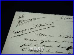 Victor HUGO lettre autographe signée Eugène frère 1824