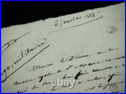 Victor HUGO lettre autographe signée Eugène frère 1824