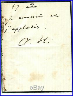 Victor Hugo Acrostiche Manuscrit Autographe Signé