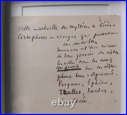 Victor Hugo, Notes Manuscrites Slnd