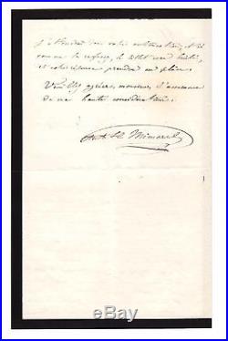 Victor Hugo / Trois Mots Autographes Sur Une Lettre (1872) /
