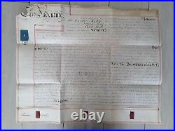 Vieux Papiers 1897 contrat cession manuscrit Sceaux/SURREY ROYAUME UNI/anglais