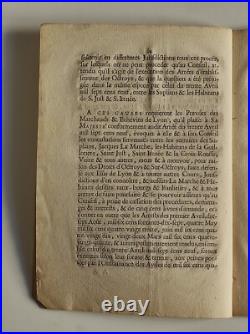 Vieux Papiers Extrait des Registres du Conseil d'état 1715