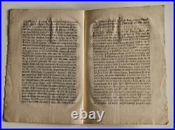 Vieux Papiers Extrait des Registres du Conseil d'état 1715