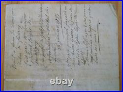 Vieux papier notarial rédigé sur peau 16 janvier 17