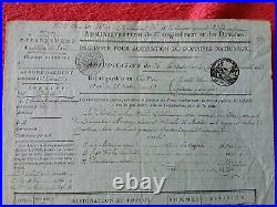 Vieux papiersDINAN/DÉCOMPTE POIUR ACQUISITION DE DOMAINES NATIONAUX/ 1809