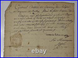 Vieux papiers Document 21 mai 1774 Gabriel Courtois de Quincey