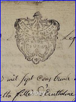 Vieux papiers Document 21 mai 1774 Gabriel Courtois de Quincey